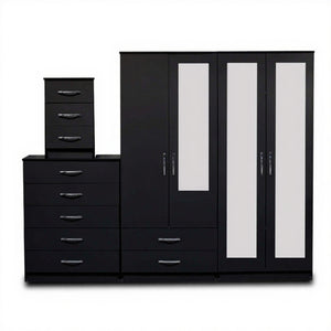 2-FULL, 1-HALF MIRROR (4-DOOR)