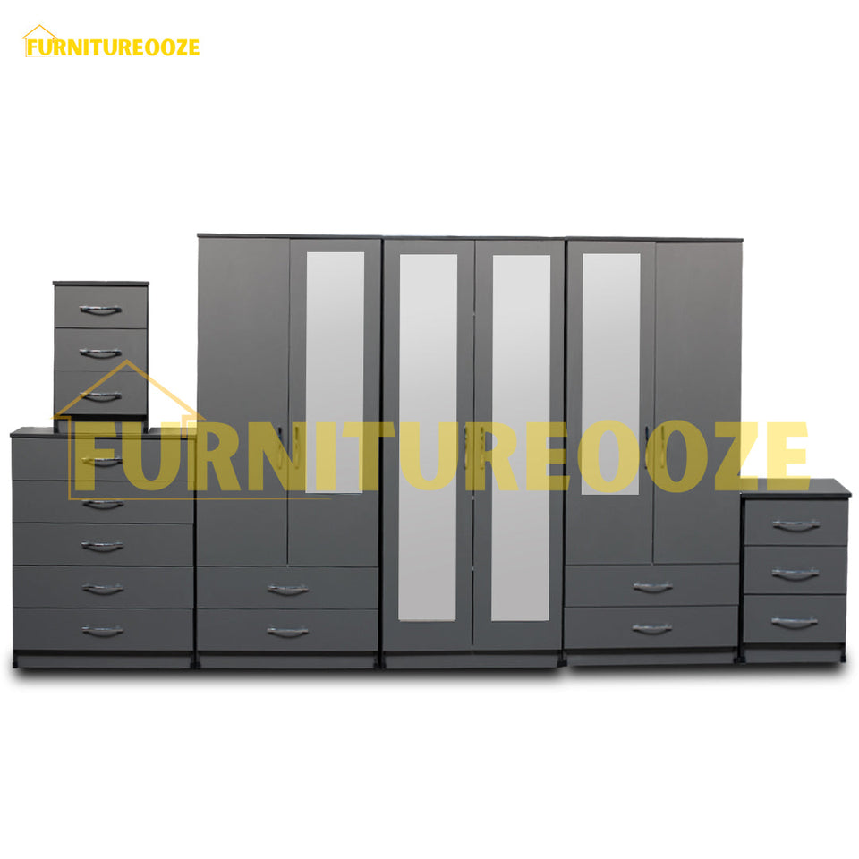 2-FULL, 2-HALF MIRROR (6-DOOR)