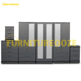 2-FULL, 2-HALF MIRROR (6-DOOR)