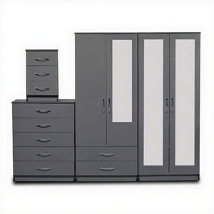 2-FULL, 1-HALF MIRROR (4-DOOR)