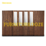 4-HALF MIRROR WITH 4-BOTTOM DRAWERS (8-DOOR)