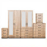 1-FULL, 2-HALLF MIRROR (4-DOOR)