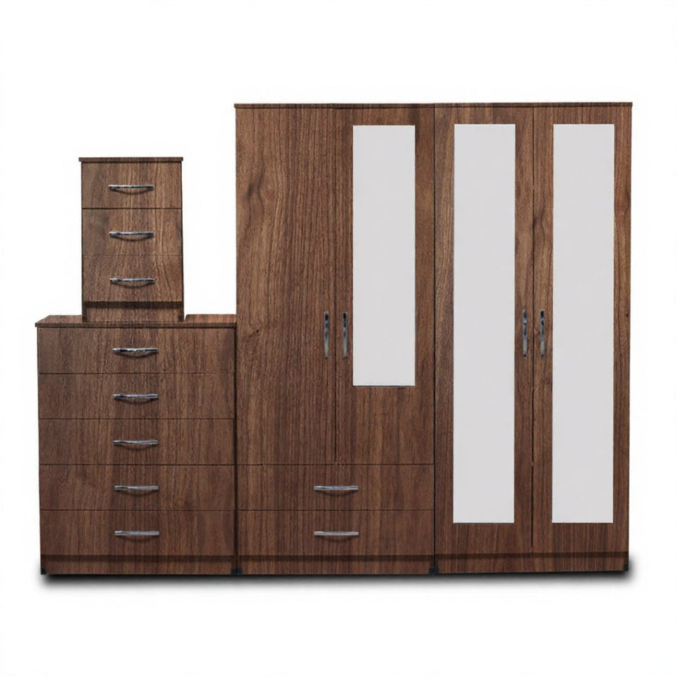 2-FULL, 1-HALF MIRROR (4-DOOR)